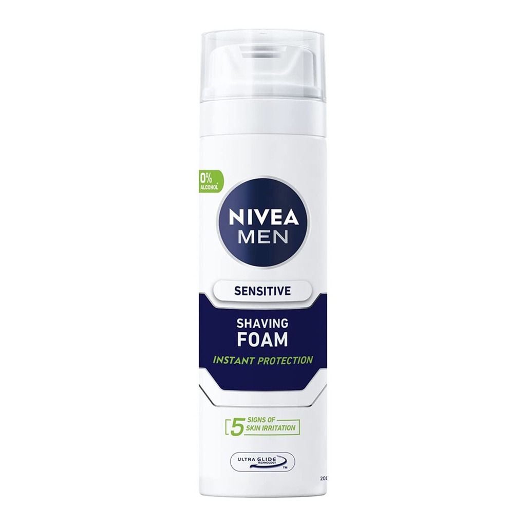 Nivea Men, Sensitive Shaving Foam, Soothing foam for sensitive skin, 200ml