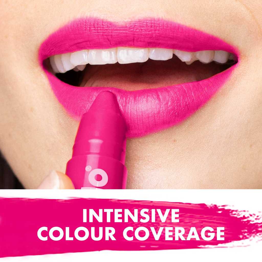 Labello, Hot Pink Crayon Lipstick, Vibrant moisturizing lipstick with smooth finish, 3 g