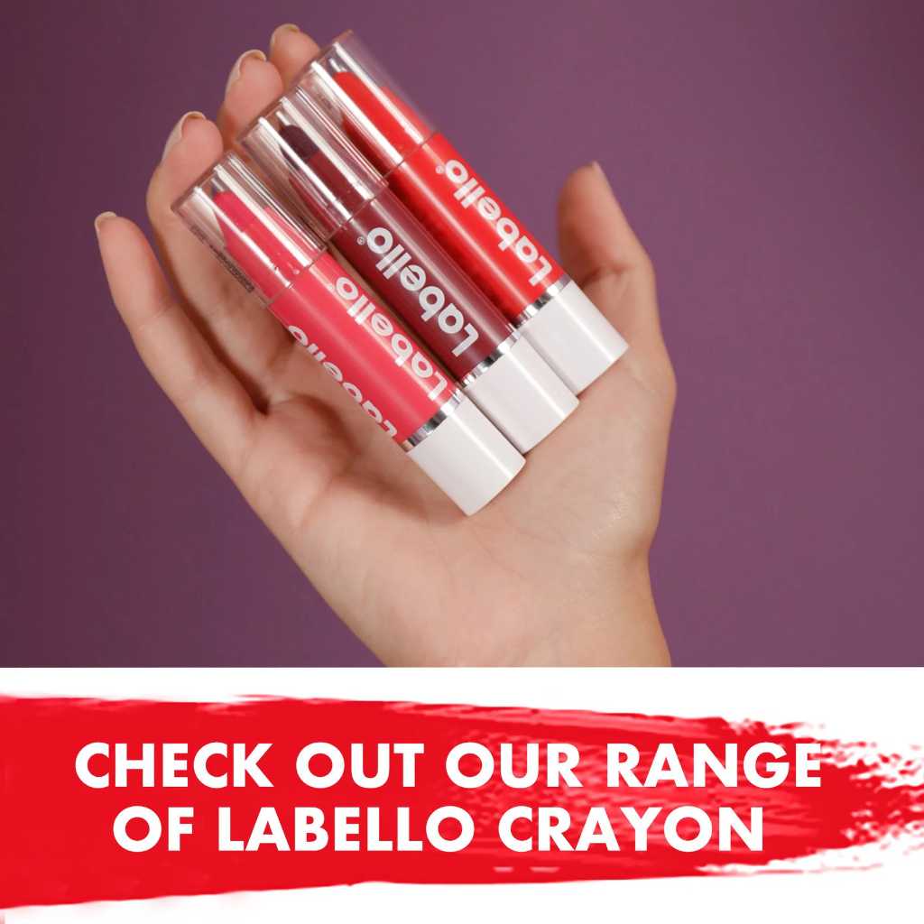 Labello, Poppy Red Crayon Lipstick, Bold moisturizing lipstick with rich color, 3 g