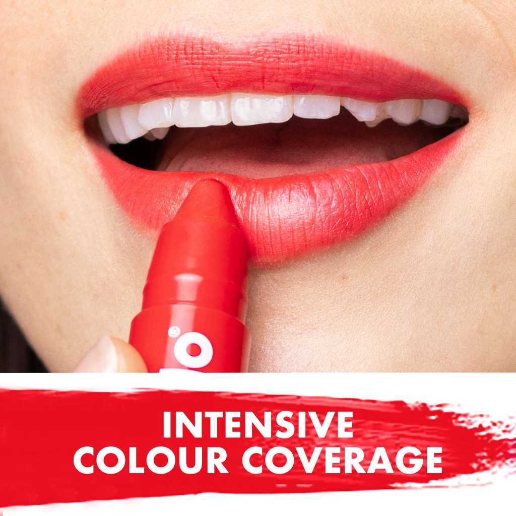 Labello, Poppy Red Crayon Lipstick, Bold moisturizing lipstick with rich color, 3 g