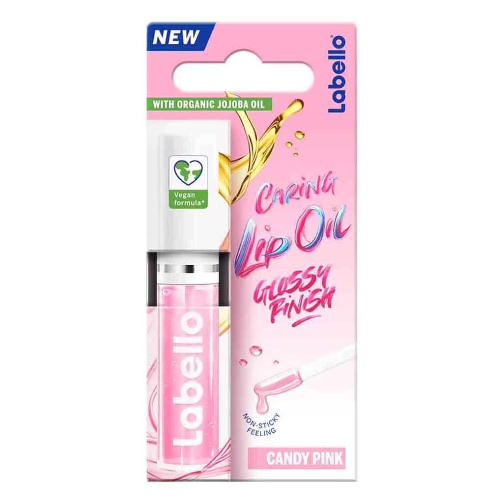 Labello, Lip oil pink, Nourishing lip oil with a subtle pink tint