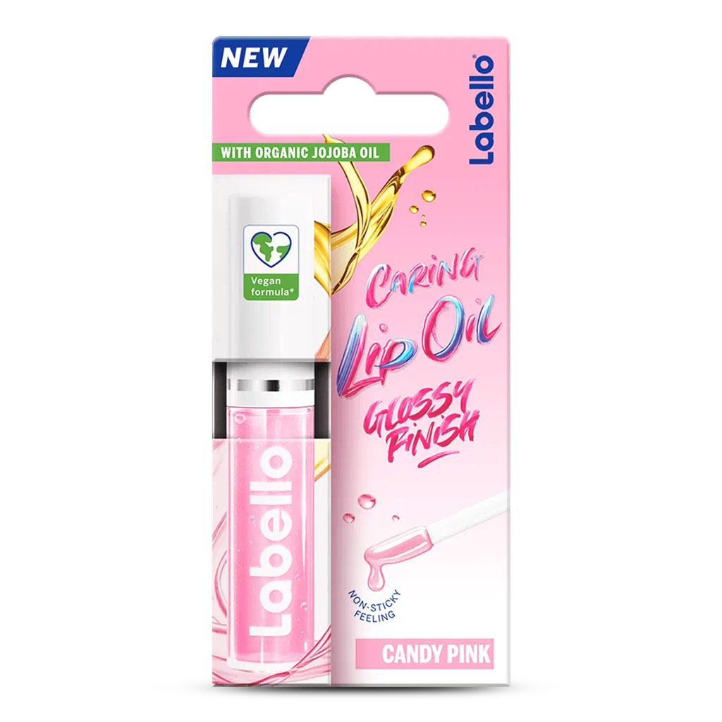 Labello, Lip oil pink, Nourishing lip oil with a subtle pink tint