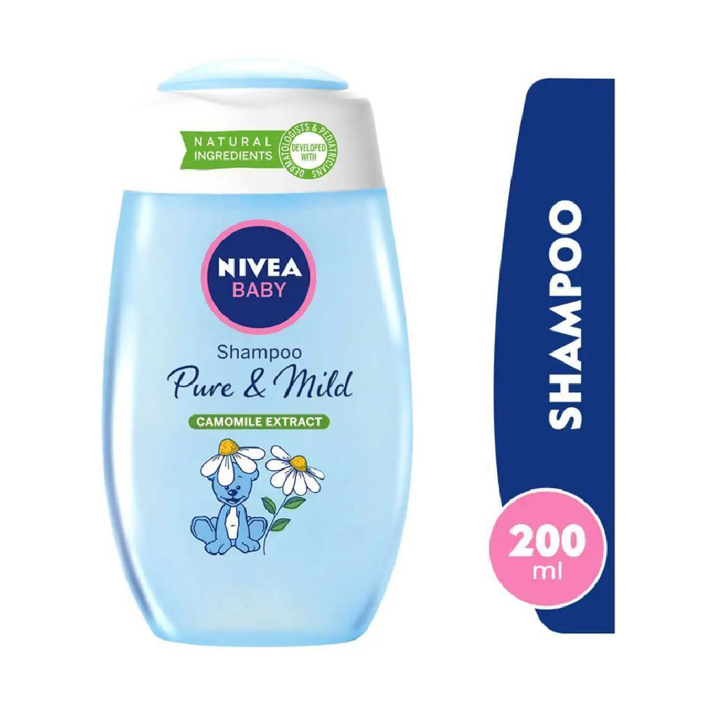 Nivea, Baby Shampoo Pure & Mild, Gentle tear-free shampoo for baby hair and scalp, 200 ml