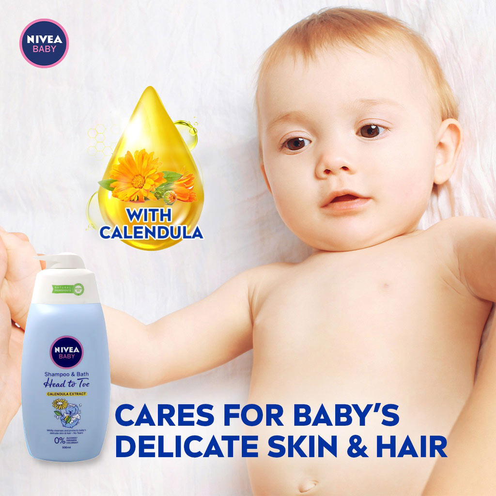 Nivea Baby Bth Gnt_Shm&Bth 500 ml