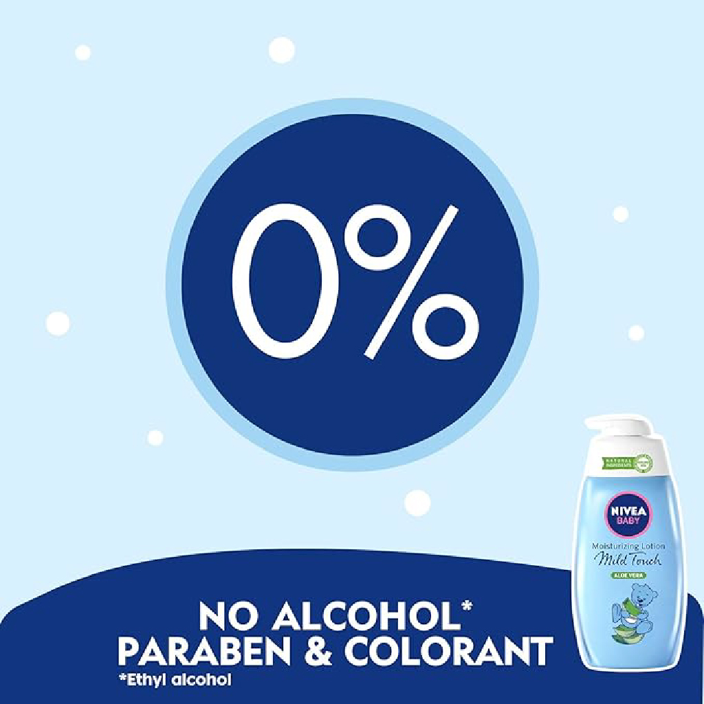 Nivea Baby, Moisturizing Lotion with Aloe Vera, Gentle moisturizing lotion for baby skin, 500ml