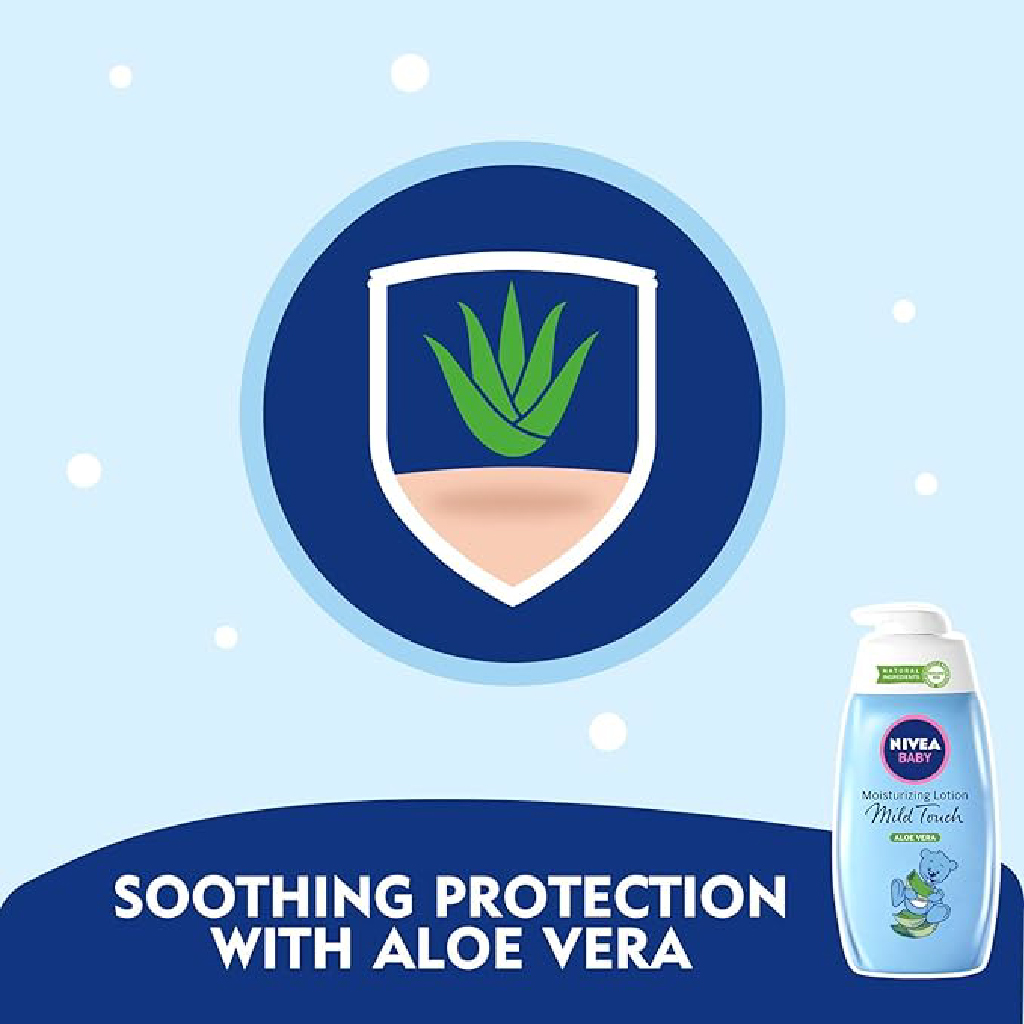 Nivea Baby, Moisturizing Lotion with Aloe Vera, Gentle moisturizing lotion for baby skin, 500ml