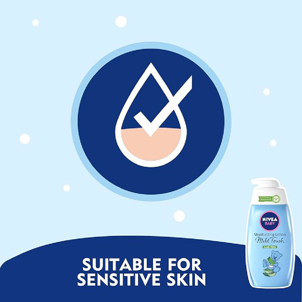 Nivea Baby, Moisturizing Lotion with Aloe Vera, Gentle moisturizing lotion for baby skin, 500ml