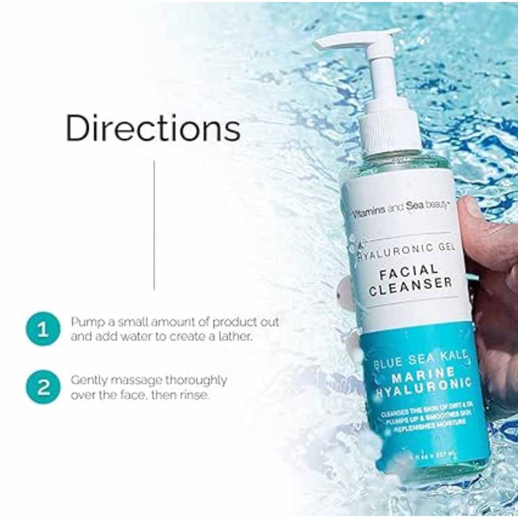 Sea Beauty, Cleanser Blue Sea with Hyaluronic Acid, Hydrating facial cleanser with hyaluronic acid, size not specified