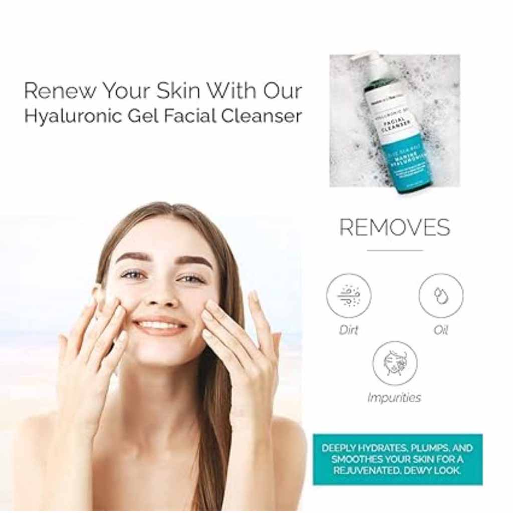 Sea Beauty, Cleanser Blue Sea with Hyaluronic Acid, Hydrating facial cleanser with hyaluronic acid, size not specified