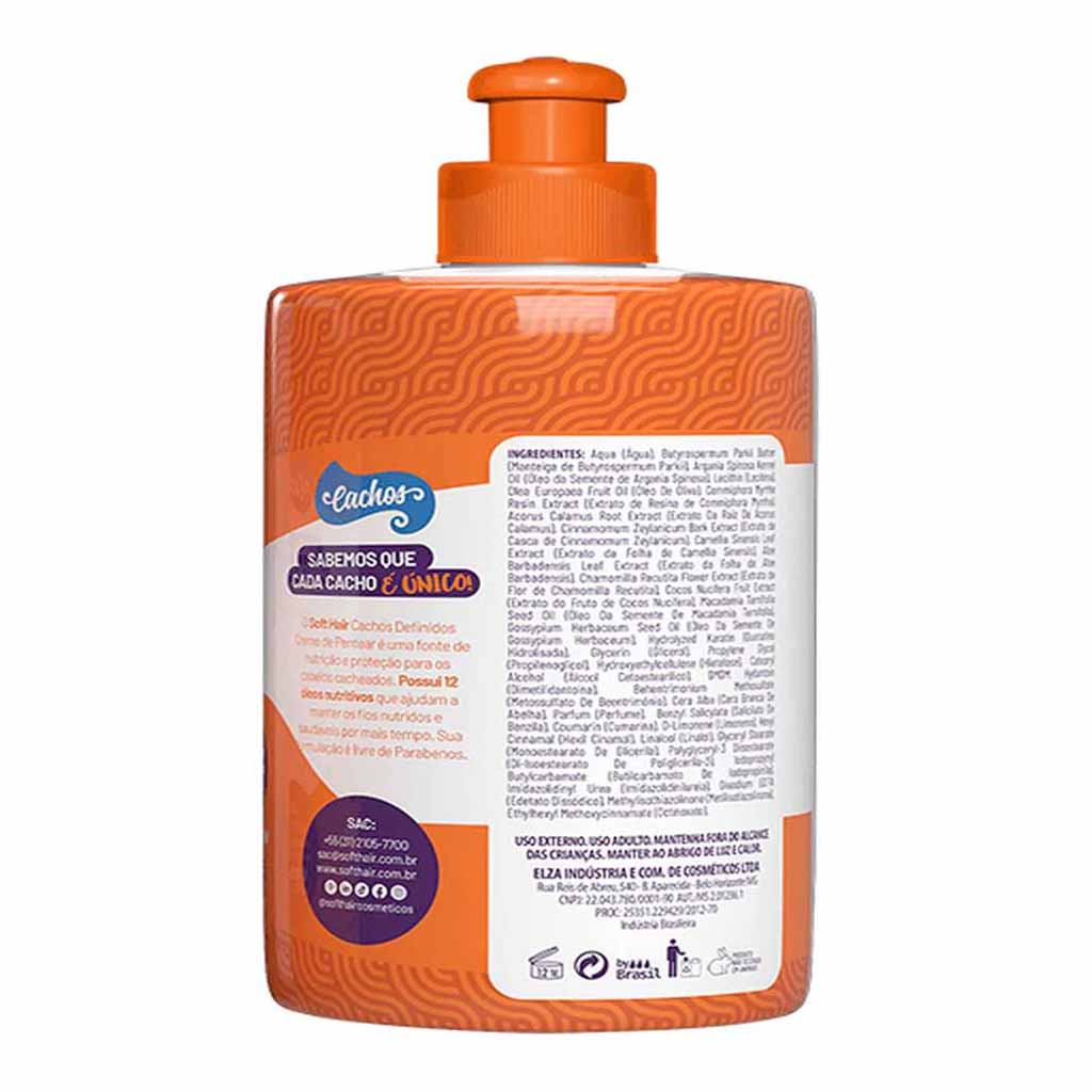 Softhair, Leave-In Curl Cream, Moisturizing leave-in cream for defined curls, 280ml