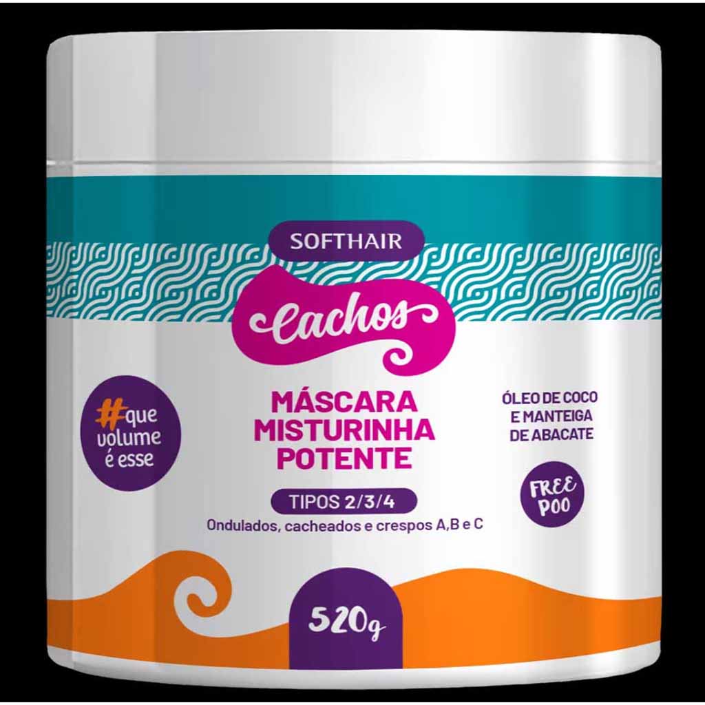 Softhair, Curl Mask Powerful Mixer, Intensive conditioning mask for curls, 520g