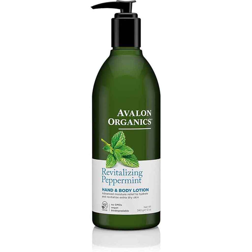 Avalon Organics, Peppermint Lotion, Invigorating moisturizing lotion with peppermint, 355ml
