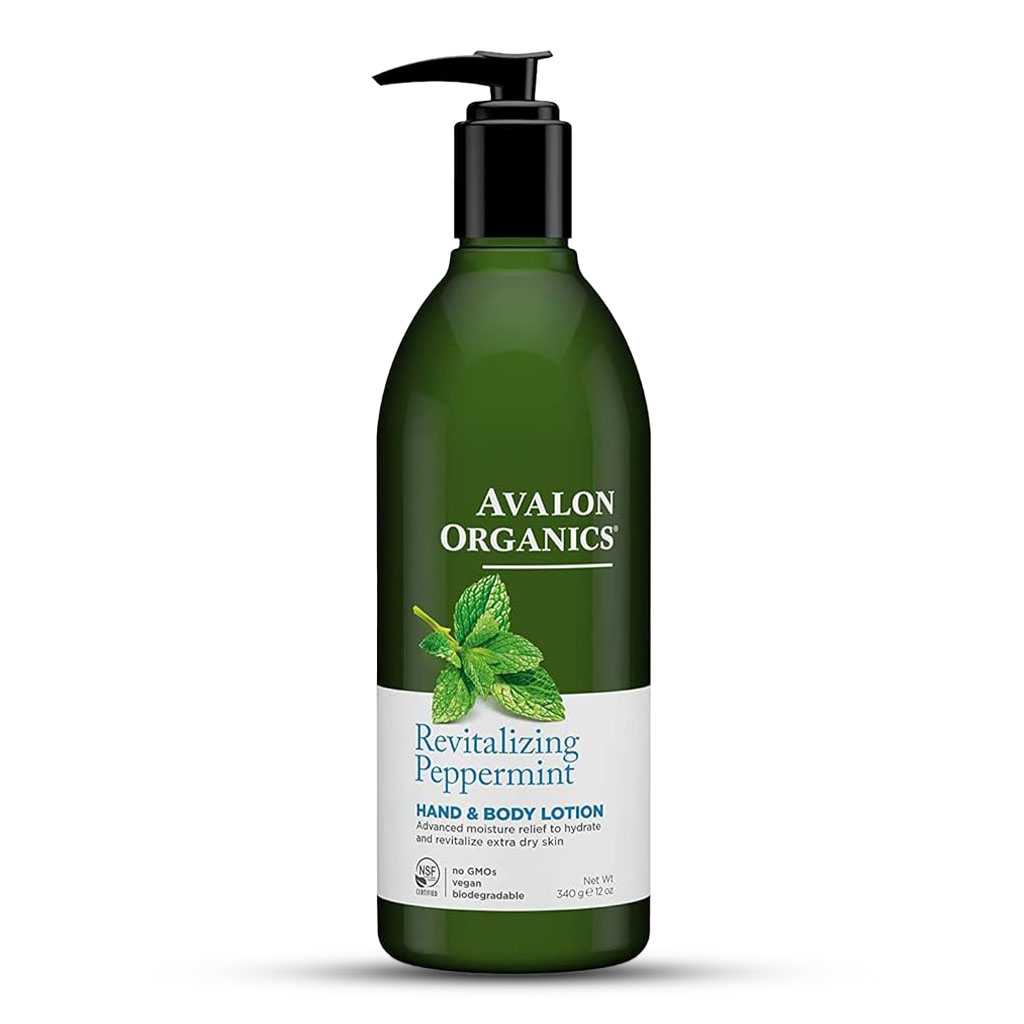 Avalon Organics, Peppermint Lotion, Invigorating moisturizing lotion with peppermint, 355ml