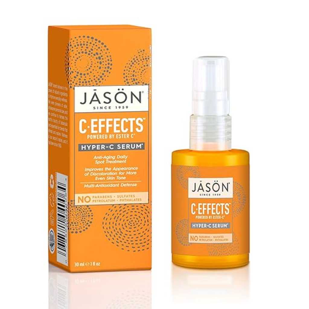 Jason, C-Effects Hyper-C serum anti-aging, Vitamin C serum for skin brightening and wrinkle reduction, 30 ml