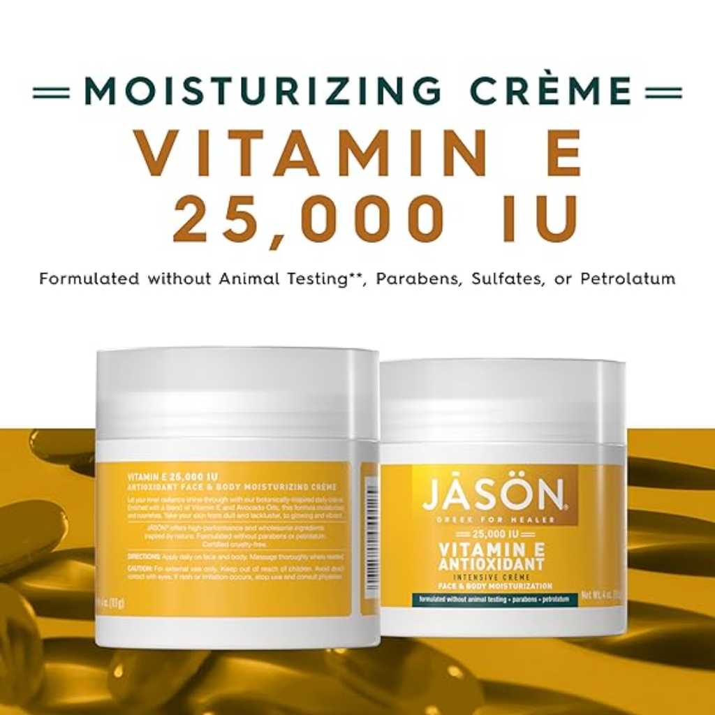 Jason, Vitamin E 25000 IU Crème, Antioxidant rich moisturizing cream, 113g