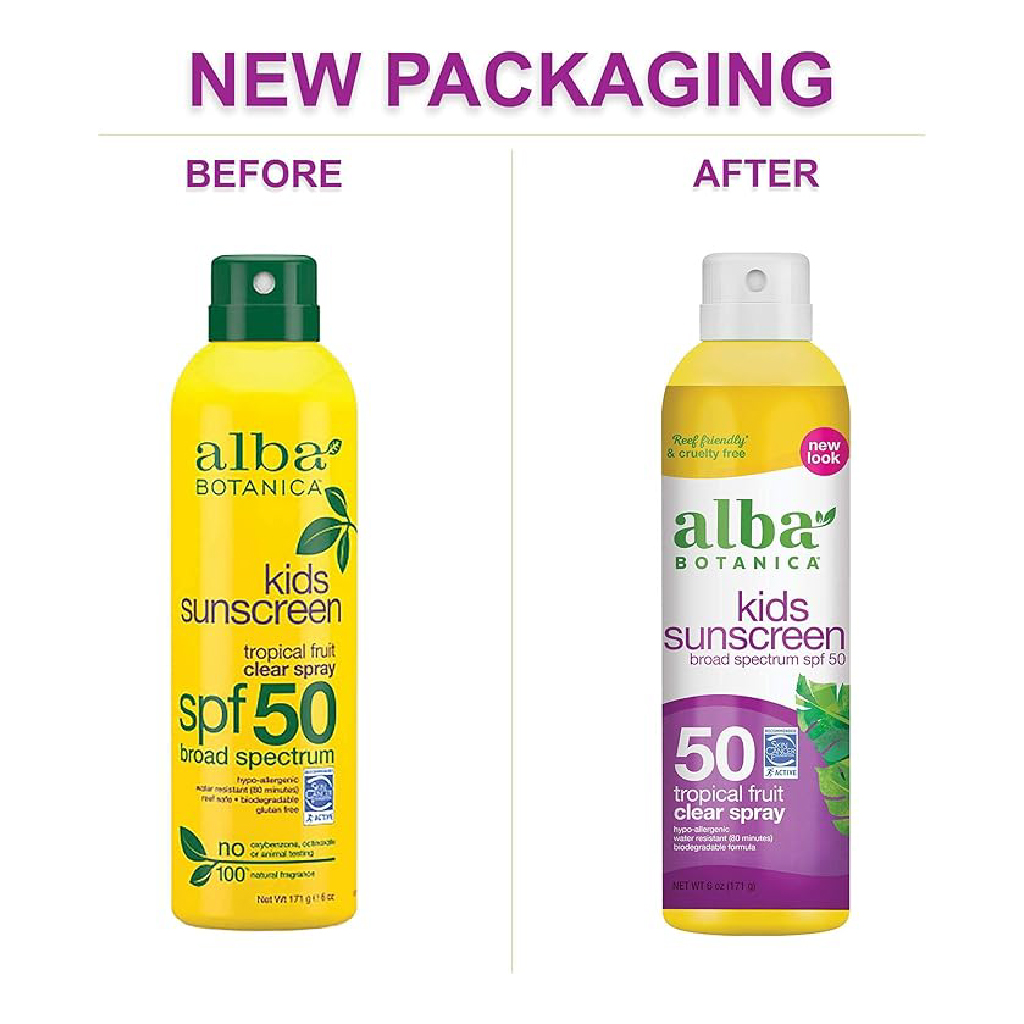 Alba Botanica Ve Kids Cont Spray Sunscreen Spf50, 171 G
