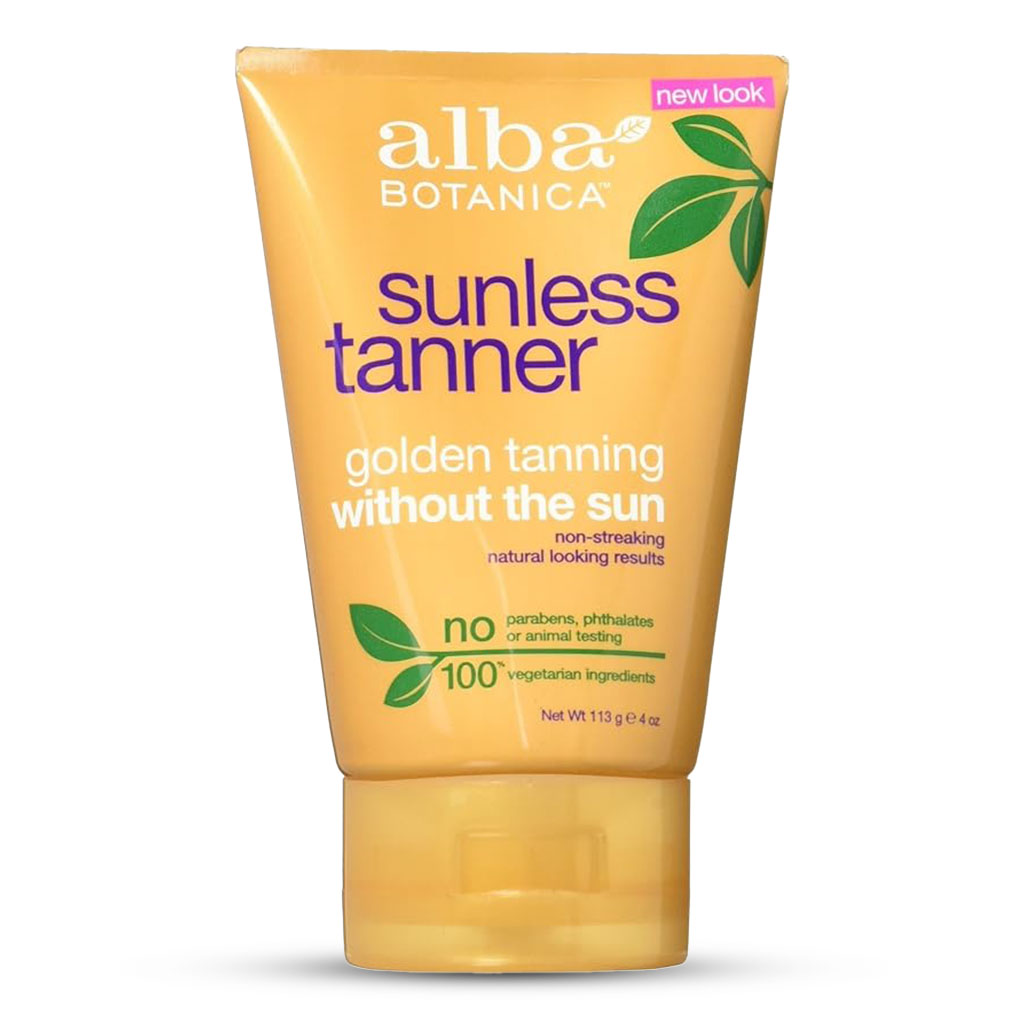 Alba Botanica, Sunless Tanner Lotion, Natural golden tan without sun exposure, non-streaking formula, 113 g