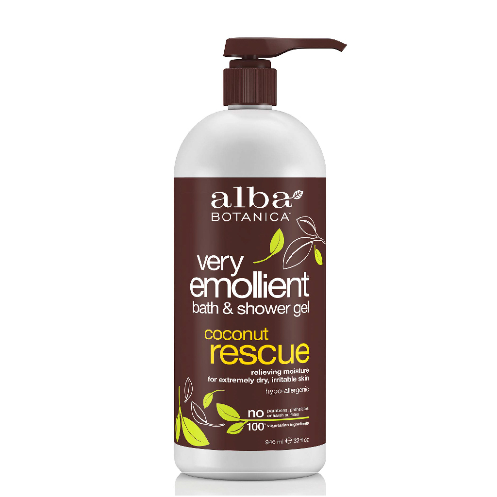 Alba Botanica Very Emollient Body Wash, Coconut Rescue, 946g