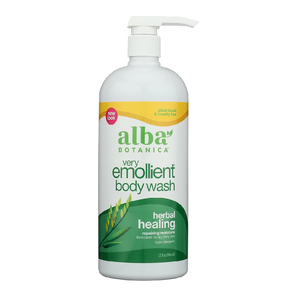 Alba Botanica, Very Emollient Bath and Shower Gel Herbal Healing, Moisturizing and soothing herbal body wash, 946g