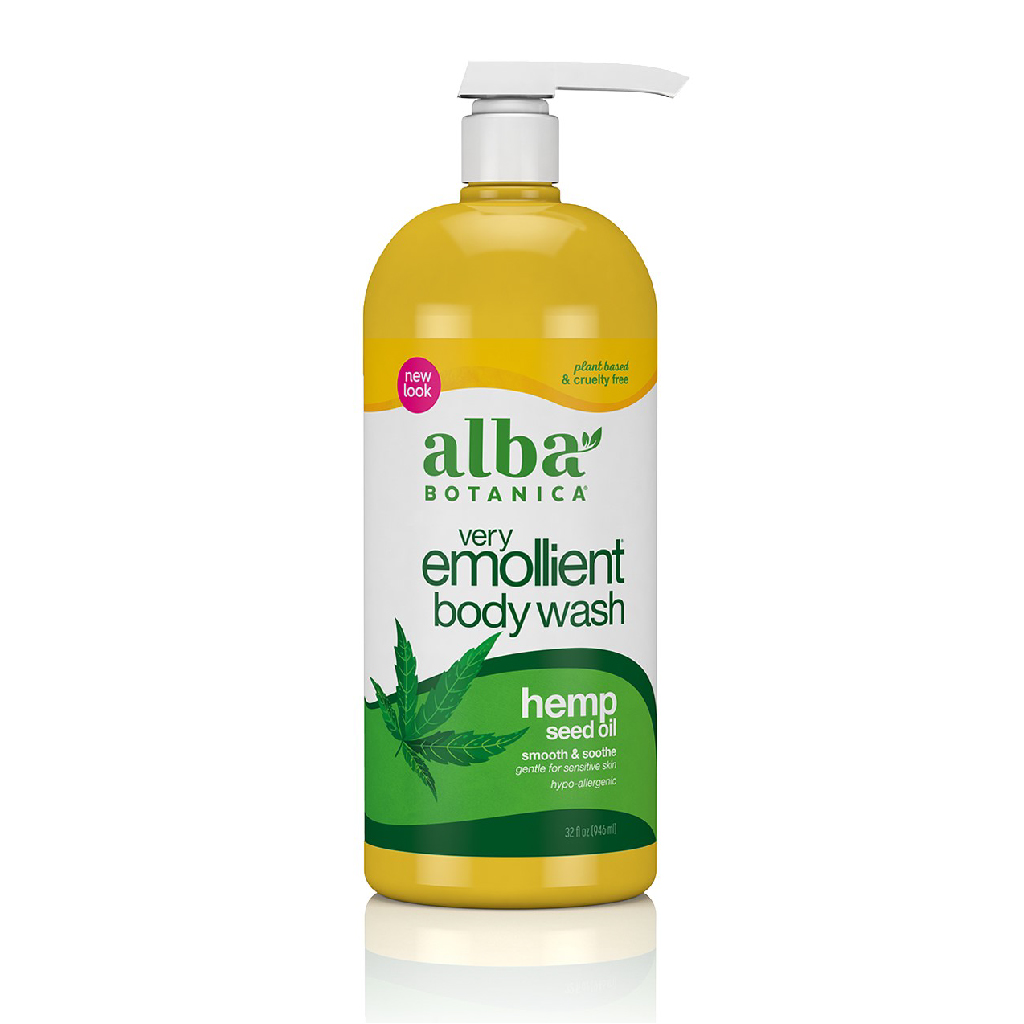 Alba Botanica Hempquility Bath Soak & Body Wash, Cannabis Sativa Seed Oil, 946g