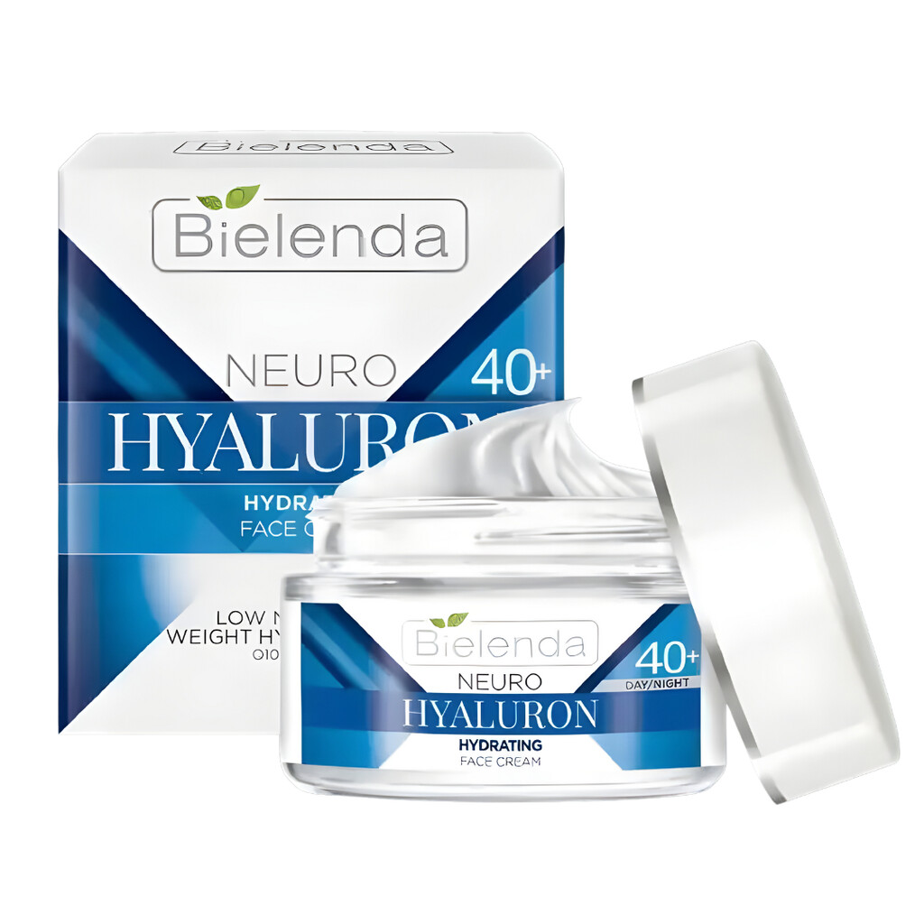 Bielenda Neuro Hyaluron Moisturizing Anti-Wrinkle Face Cream, Concentrate 40+ Day & Night, 50ml