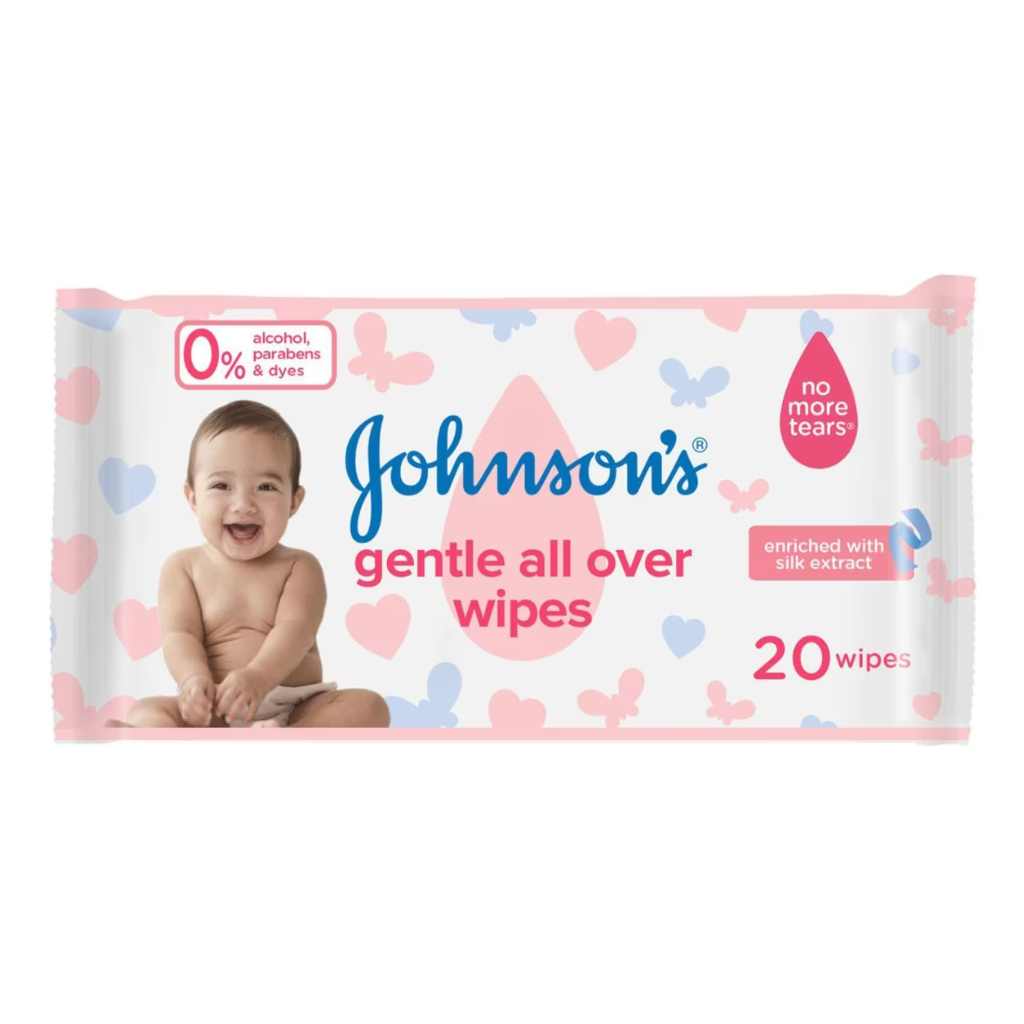 Johnson's Baby Gentle all Over Wipes 20'S
