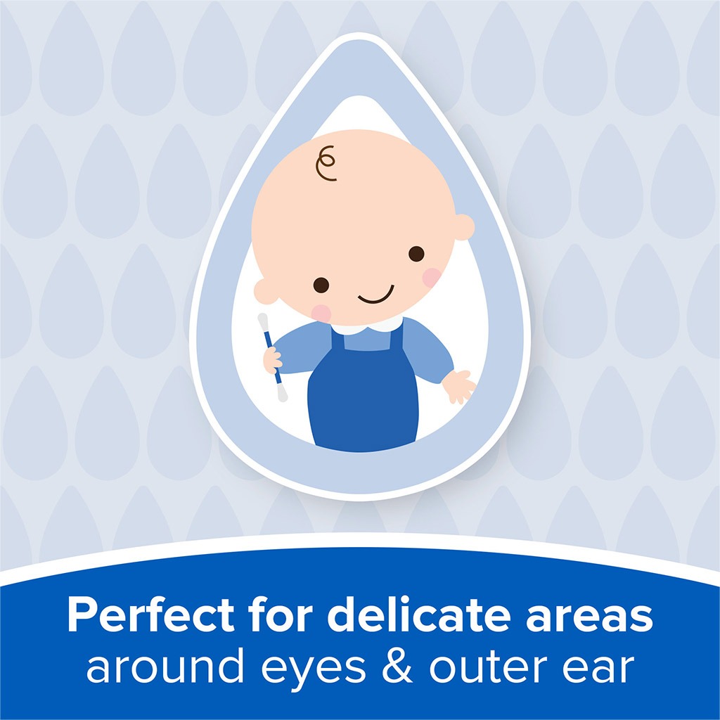 Johnson’s, Baby Cotton Buds, Soft cotton swabs for gentle baby care, 200 pieces