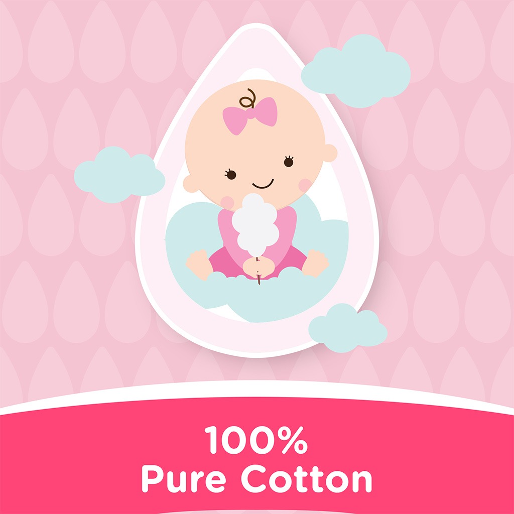 Johnson's Pure Pre-Cut Cotton Wool 80g