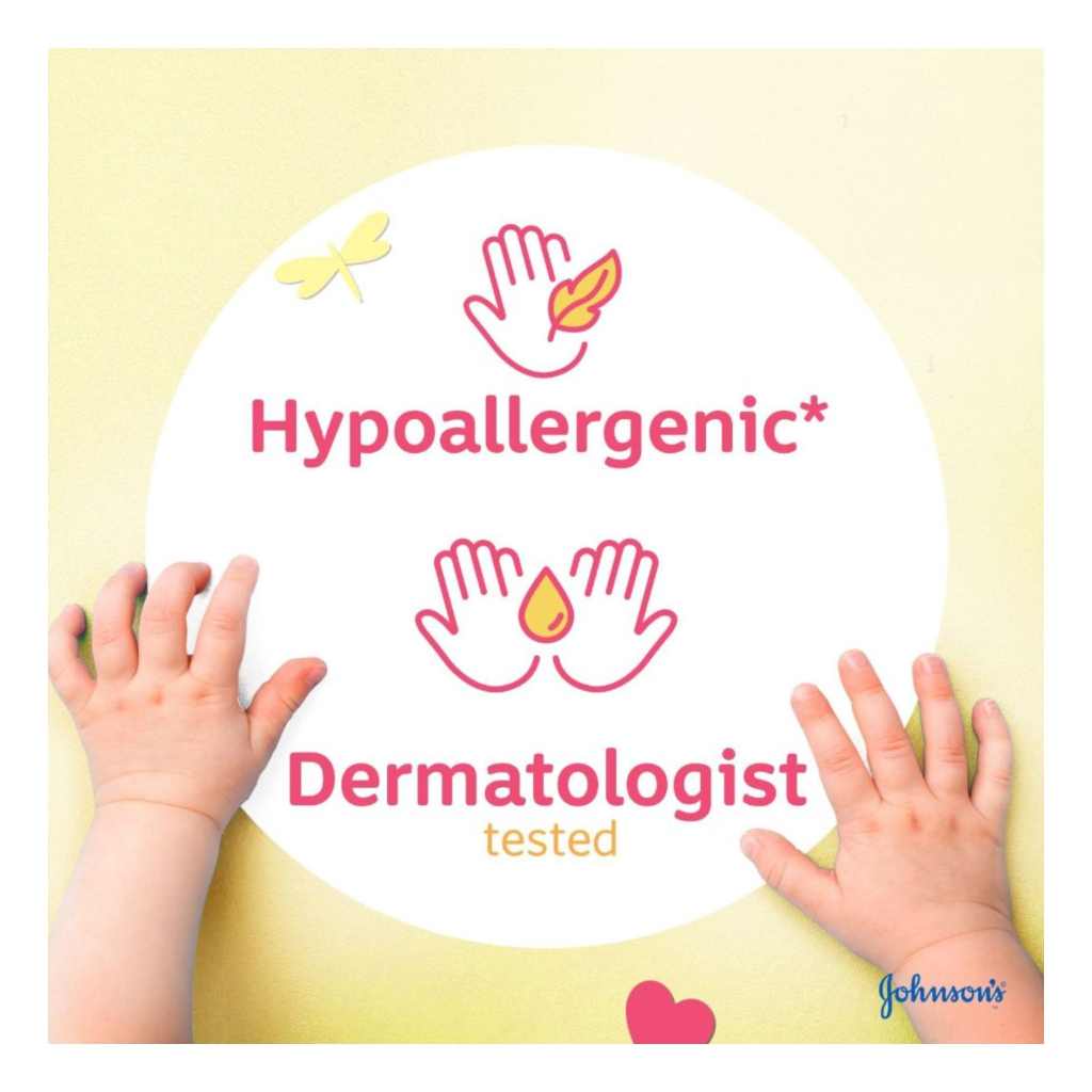 Johnson’s, Baby extra sensitive wipes, Gentle cleansing wipes for delicate baby skin, 56 wipes