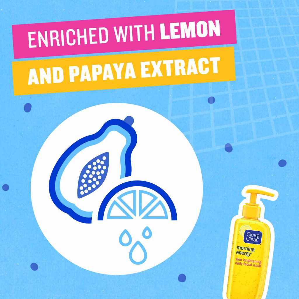 Clean & Clear, Skin Brightening Daily Facial Wash Morning Energy, Daily facial wash for radiant skin, 150ml