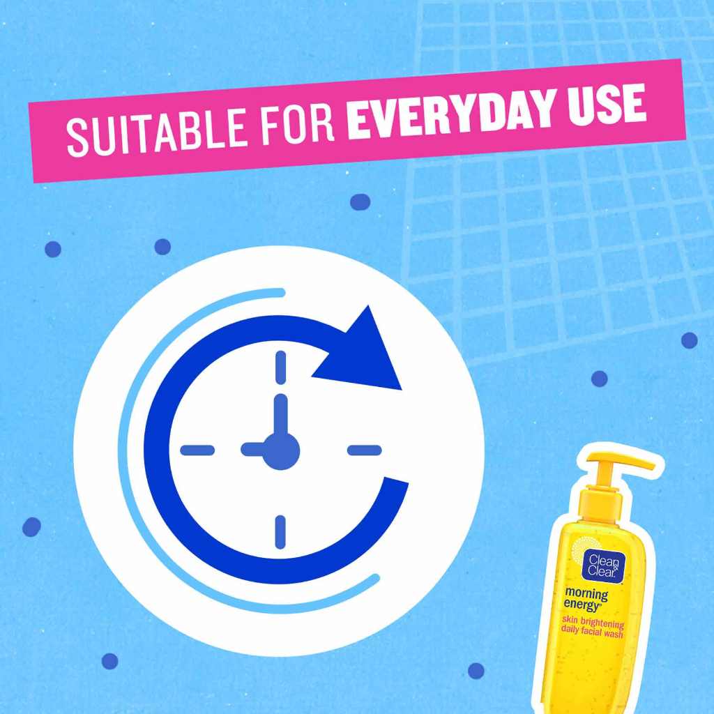 Clean & Clear, Skin Brightening Daily Facial Wash Morning Energy, Daily facial wash for radiant skin, 150ml