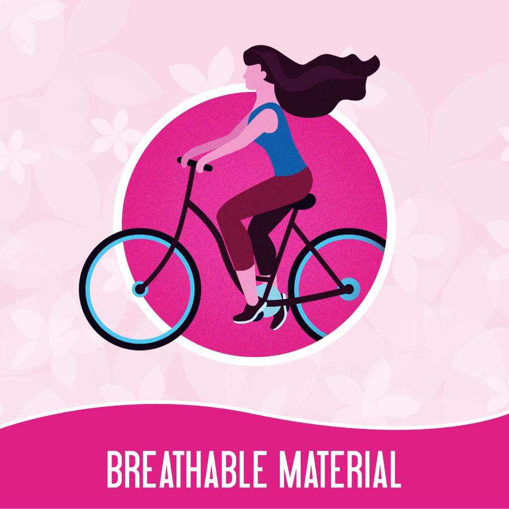 Carefree, Cotton Breathable Regular Pads, Comfortable breathable sanitary pads for everyday use, 58 pcs