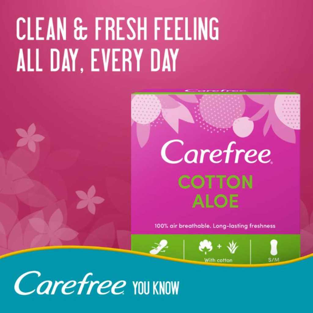 Carefree Cotton Aloe 56 Liners