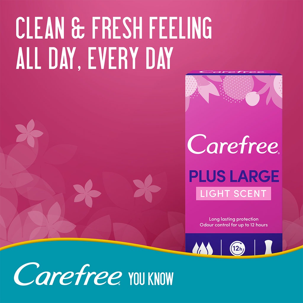Carefree Large Light Scented 20'S