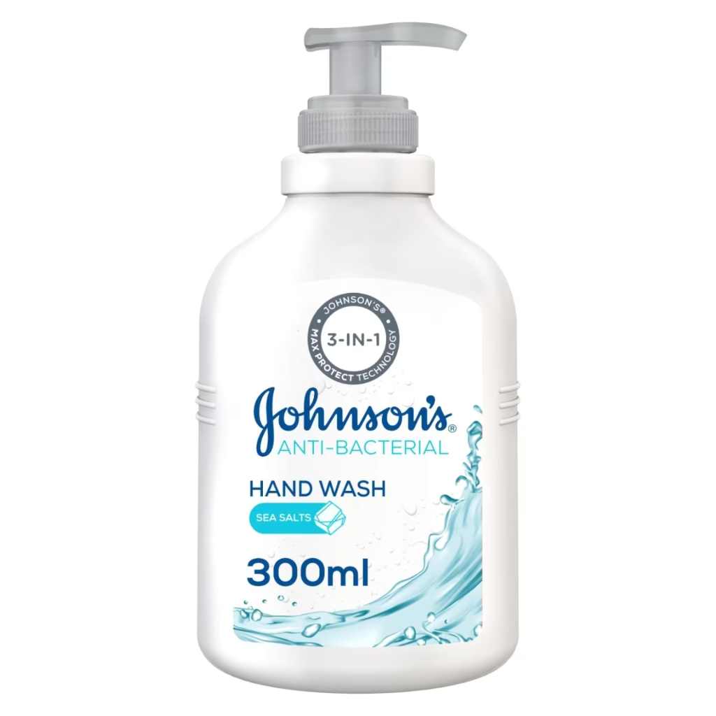 Johnson's, Hand Wash Antibacterial Sea Salt, Antibacterial hand wash with sea salt extract, 300ml