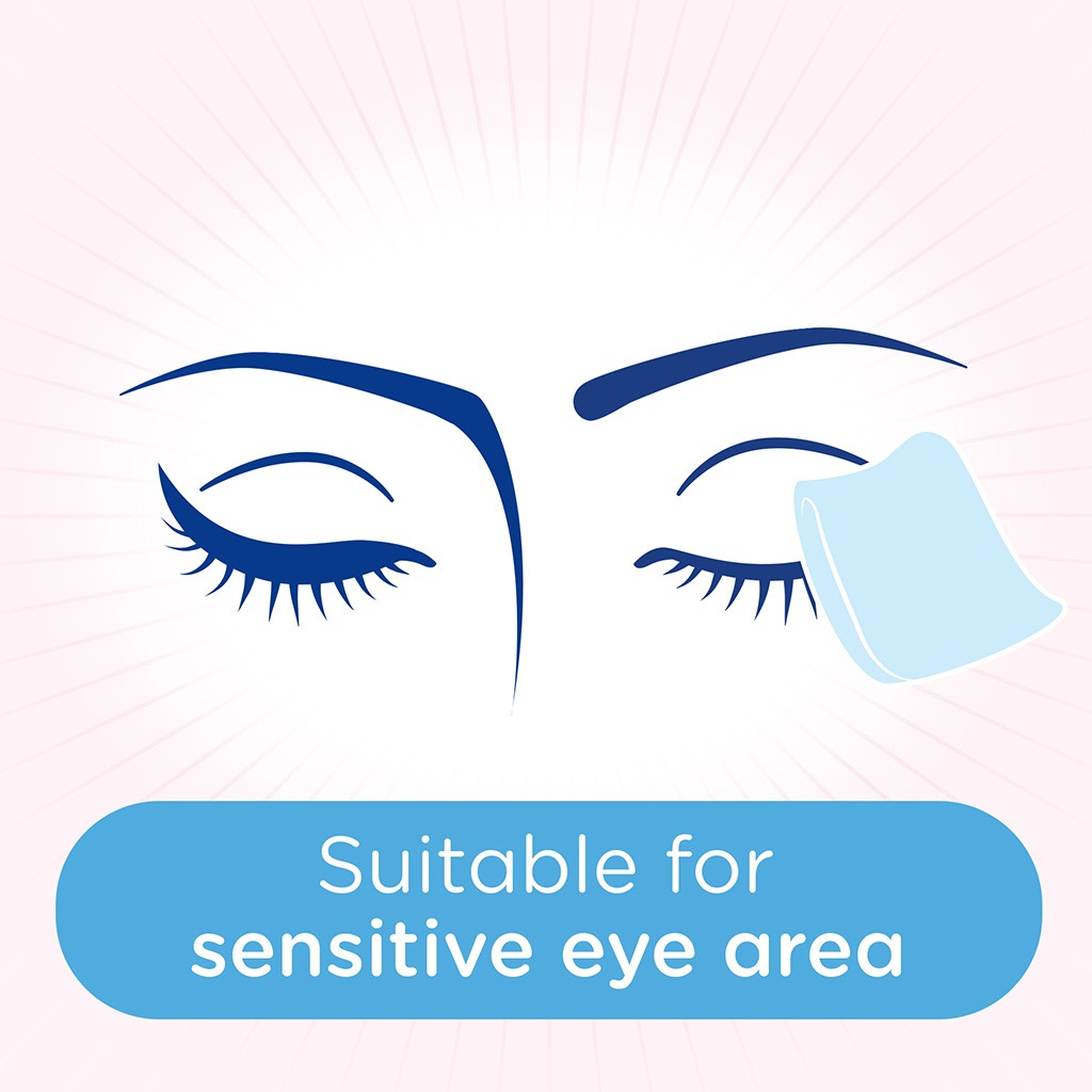 Johnson's, Moisturising & Cleansing Makeup Remover Facial Micellar Wipes, Hydrating wipes for dry skin, 25 pieces