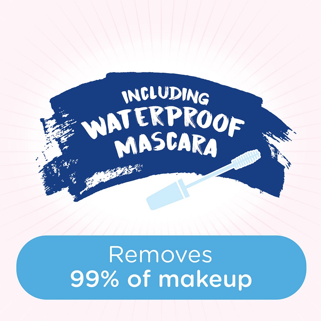 Johnson's, Moisturising & Cleansing Makeup Remover Facial Micellar Wipes, Hydrating wipes for dry skin, 25 pieces