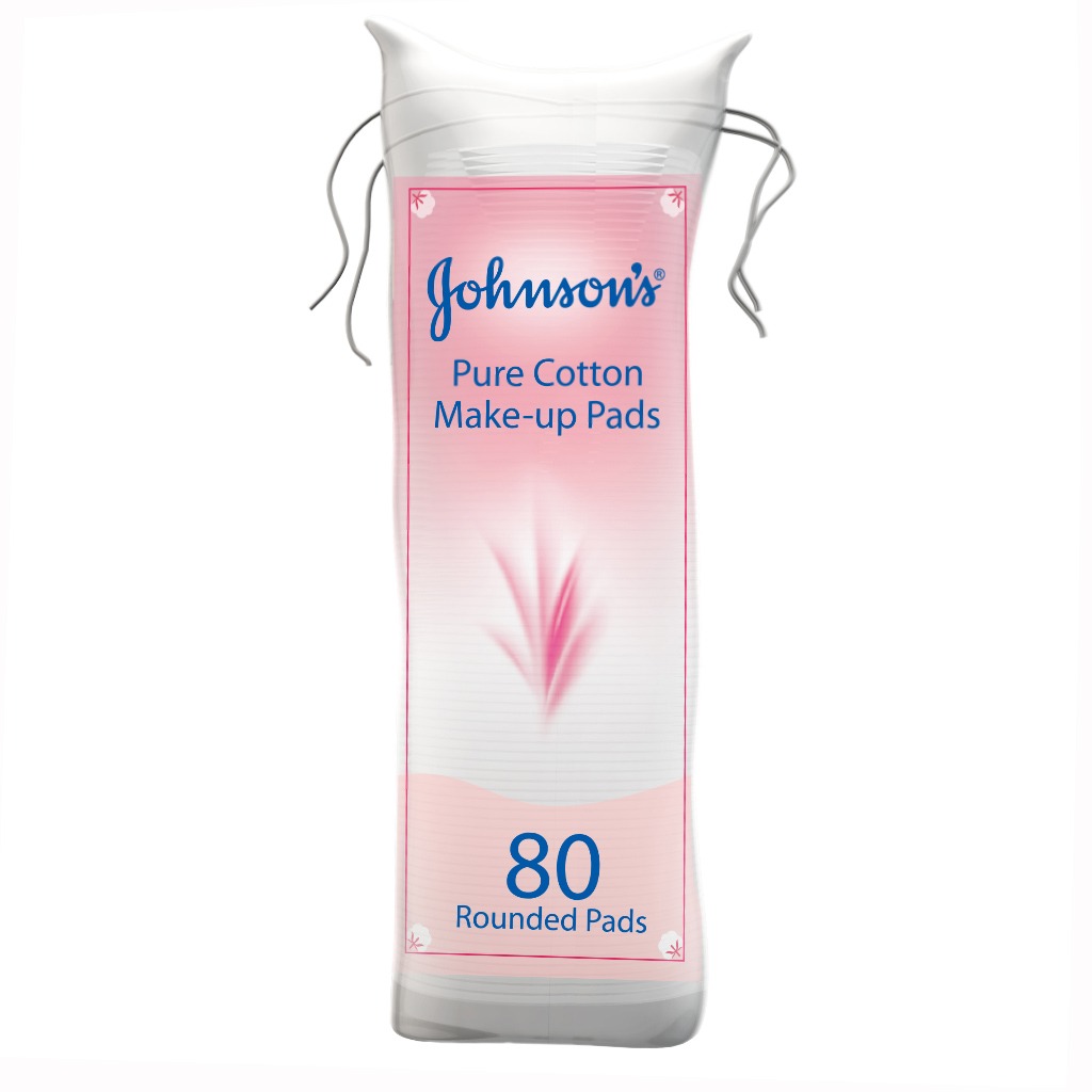 Johnson's Cotton Make-up Pads, Pack of 80's