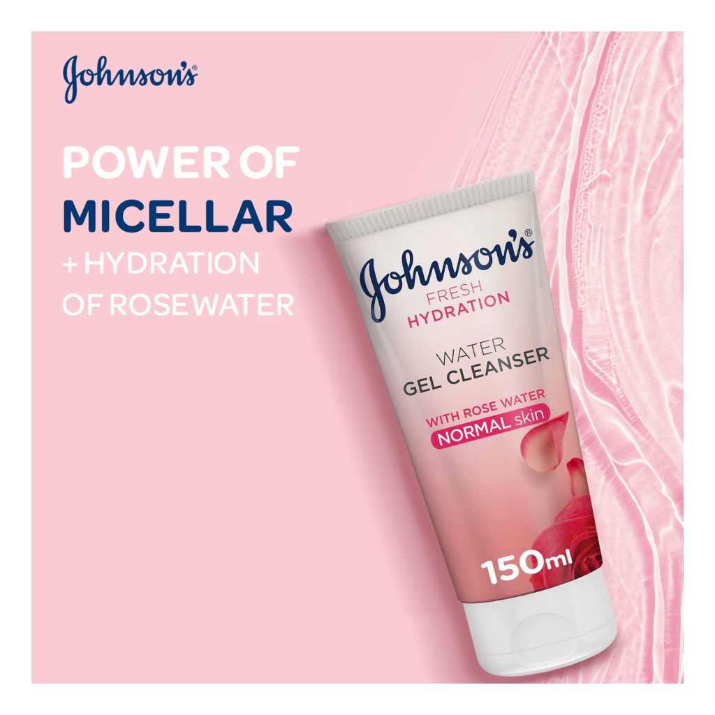 Johnson's Water Gel Cleanser Rose Water 150ml