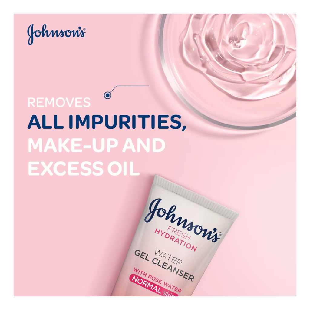 Johnson's Water Gel Cleanser Rose Water 150ml