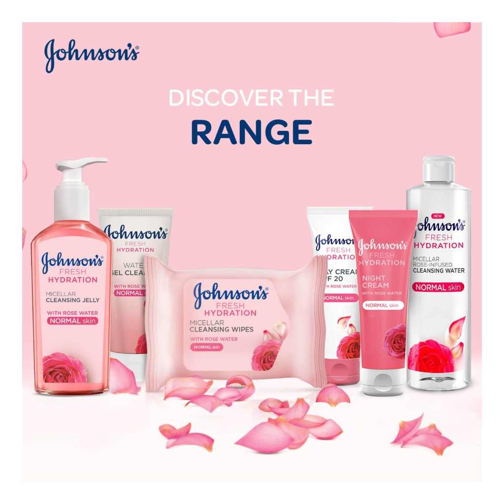 Johnson's Water Gel Cleanser Rose Water 150ml