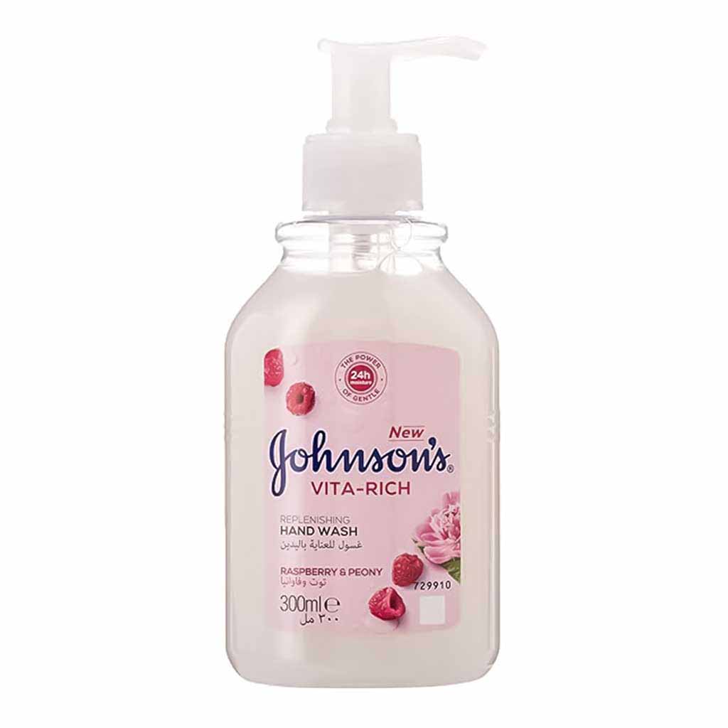 Johnson's Vita-Rich Replenishing Hand Wash Raspberry & Peony 300ml