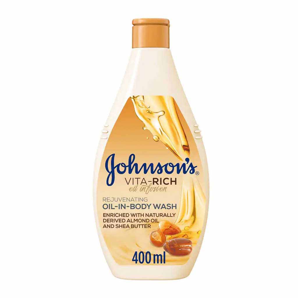 Johnson's Vita-Rich Oil in Body Wash Almond Oil & Shea Butter 400ml