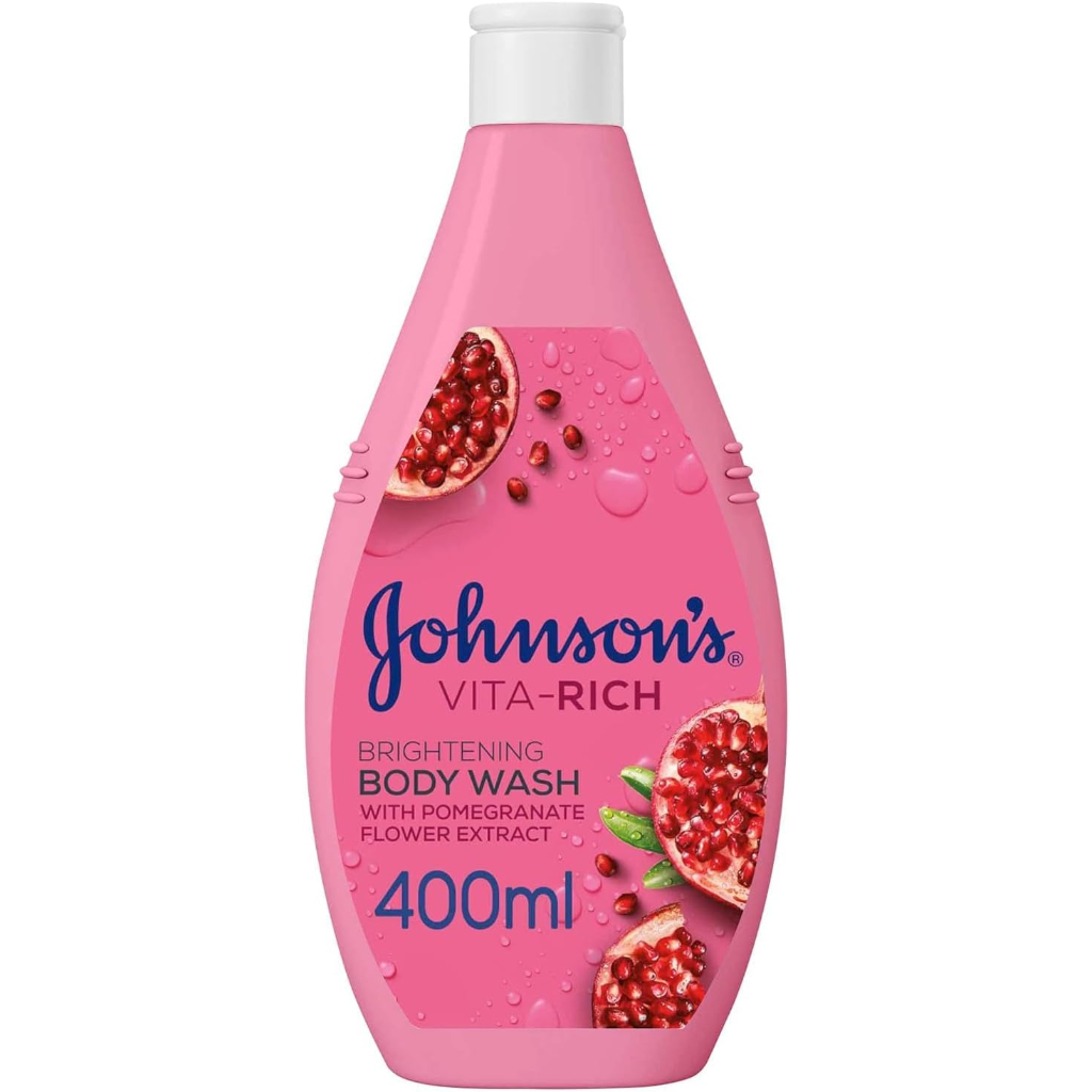 Johnson's, Adult Vita-Rich Body Wash Pomegranate, Antioxidant rich nourishing body wash, 400 ml