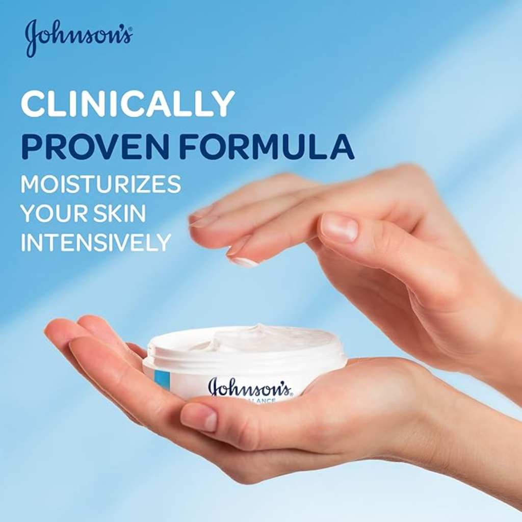 Johnson’s, Skin balance face and body cream, Moisturizing cream for balanced skin hydration, 300 ml