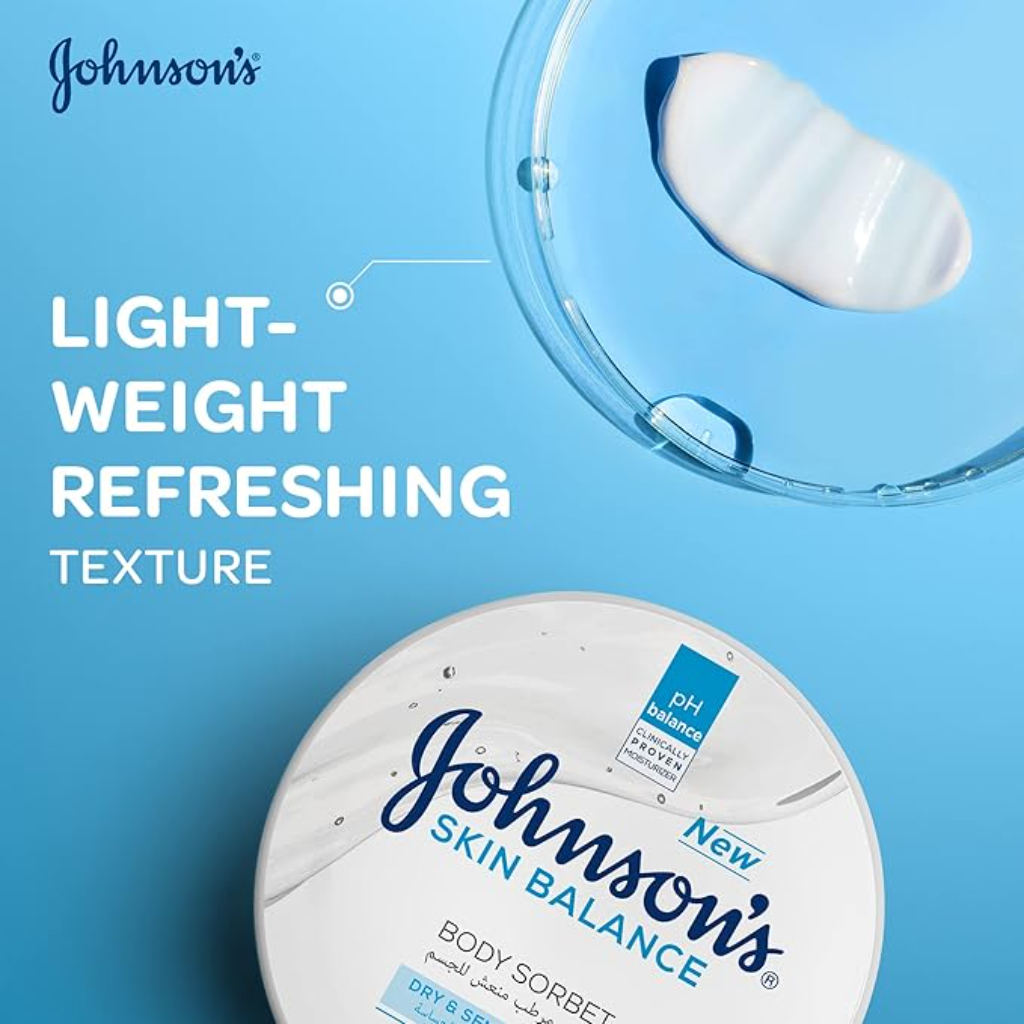 Johnson’s, Skin balance face and body cream, Moisturizing cream for balanced skin hydration, 300 ml