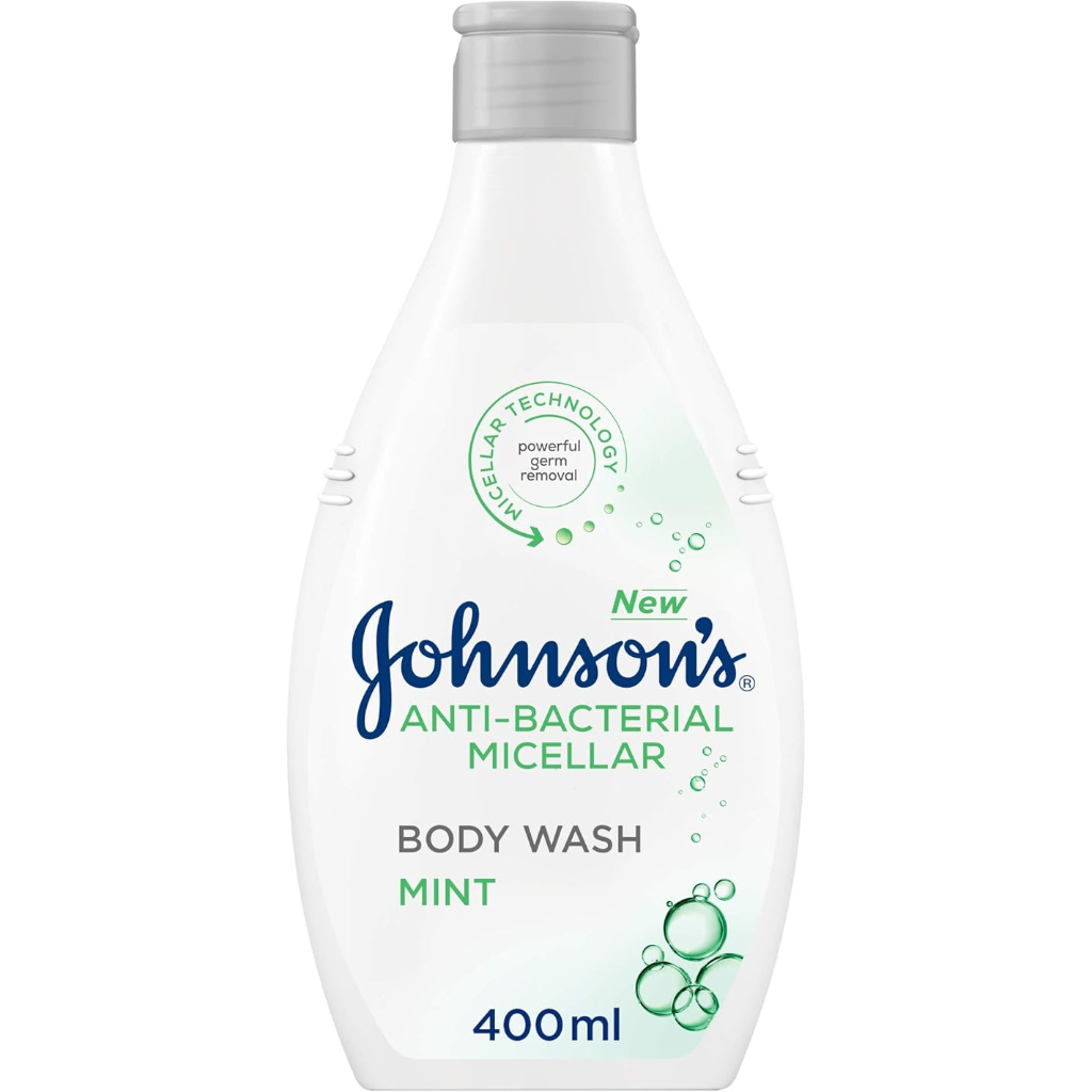 Johnson's Body Wash Anti-Bacterial Micellar Mint 400ml