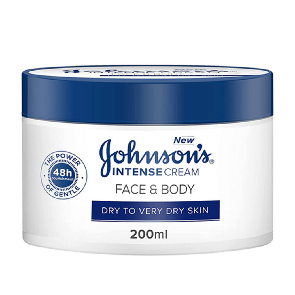 Johnson's, Intense Cream Face & Body, Deep moisturizing cream for dry skin, 200ml