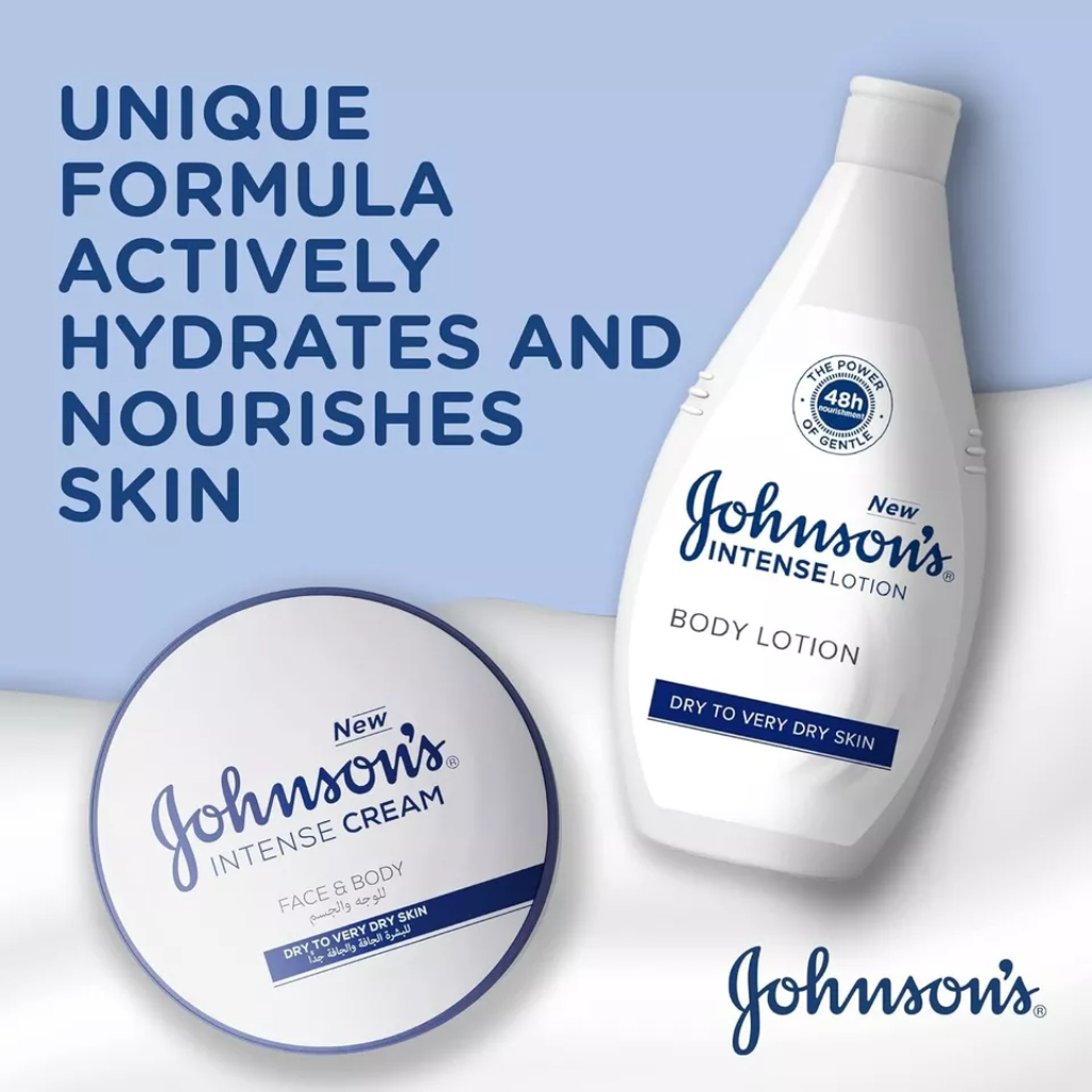 Johnson's Intense Body Lotion, Dry To Very Dry Skin, Intense Nourishment 250ml