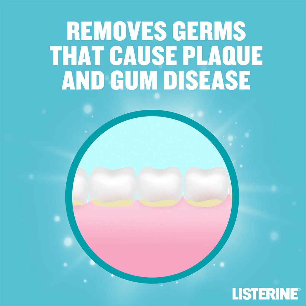 Listerine, Zero Alcohol Cool Mint Mouthwash, Alcohol-free mouthwash with refreshing cool mint flavor, 250ml